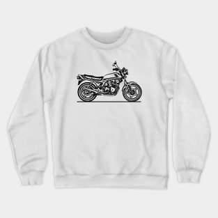 CB900F Motorcycle Sketch Art Crewneck Sweatshirt